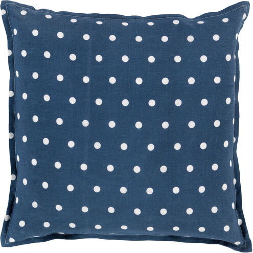 Polka Dot 22 inch Navy, Cream Pillow Kit