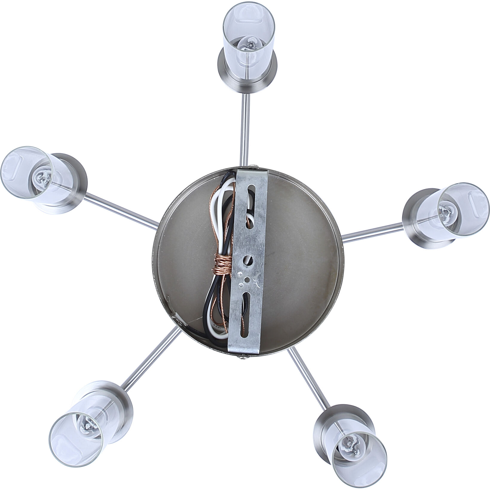 Benson 5 Light 23 inch Brushed Nickel Chandelier Ceiling Light