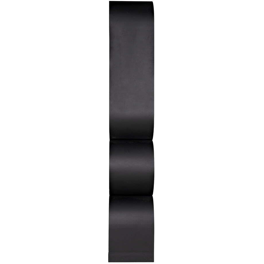 Letty Matte Black Bookcase