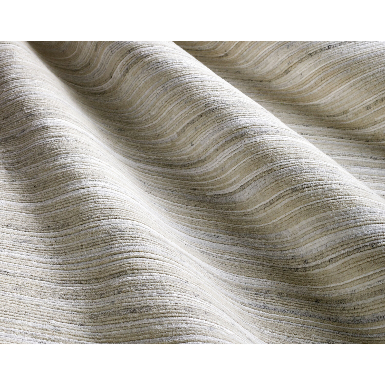 Enlightenment 180 X 144 inch Off-White / Light Silver / White Handmade Rug in 12 x 15