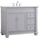 Wesley 42 X 22 X 35 inch Grey Vanity Sink Set