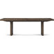 Urbane 128 X 44 inch Campfire Extension Dining Table, Wooden