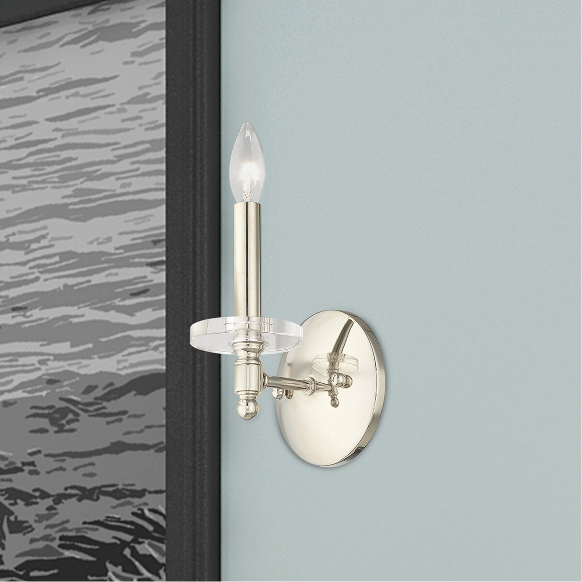 Bennington 1 Light 5 inch Polished Nickel Wall Sconce Wall Light