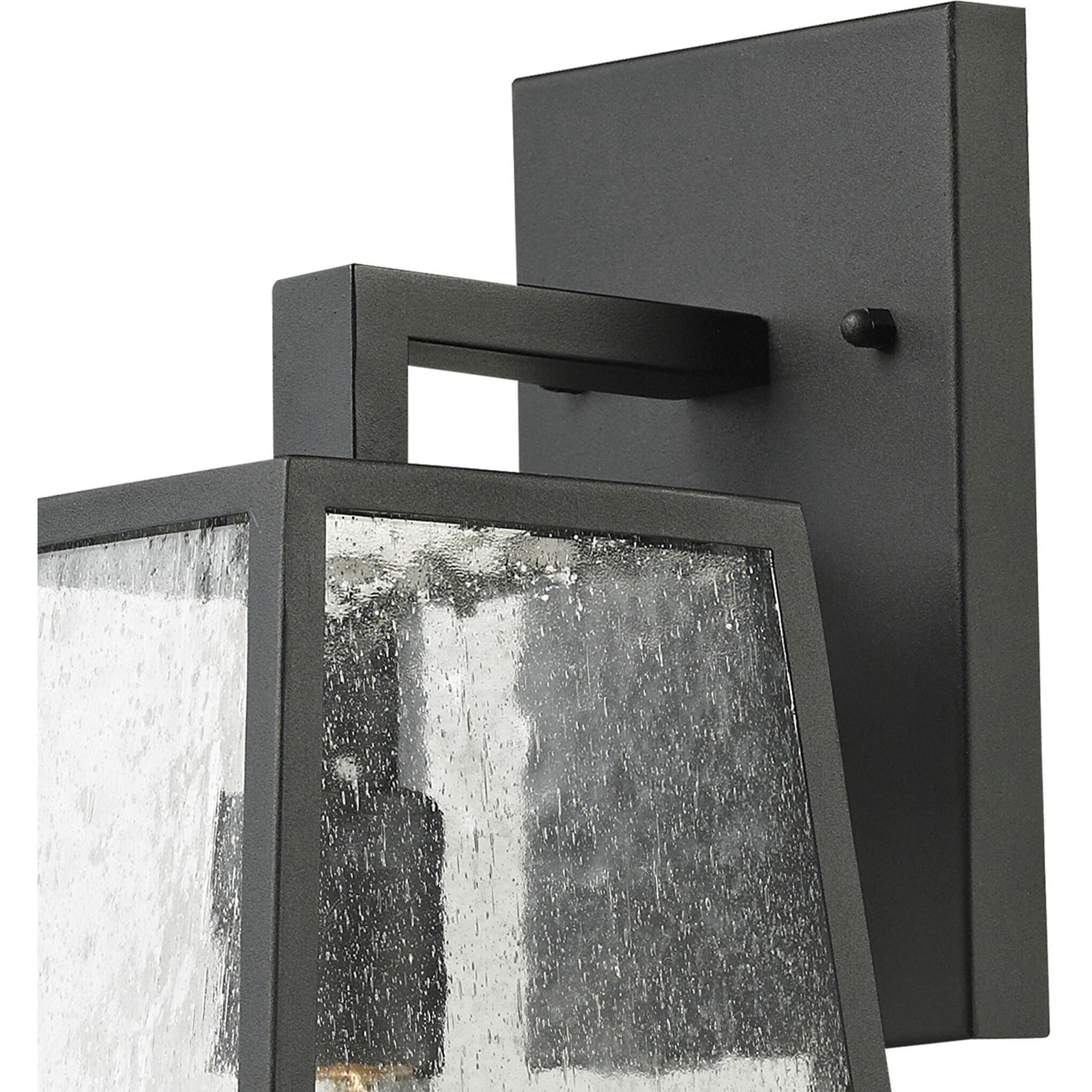 Meditterano 1 Light 16 inch Matte Black Outdoor Wall Sconce