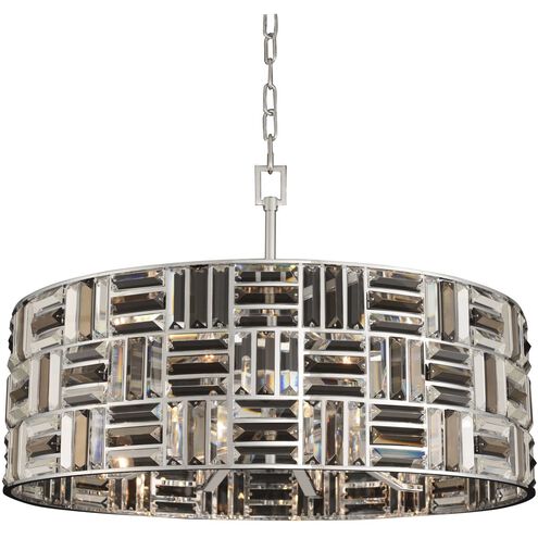 Modello 8 Light 30 inch Chrome Pendant Ceiling Light