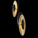 Trixie LED 12 inch Bronze and Gold Leaf Mini-Pendant Ceiling Light