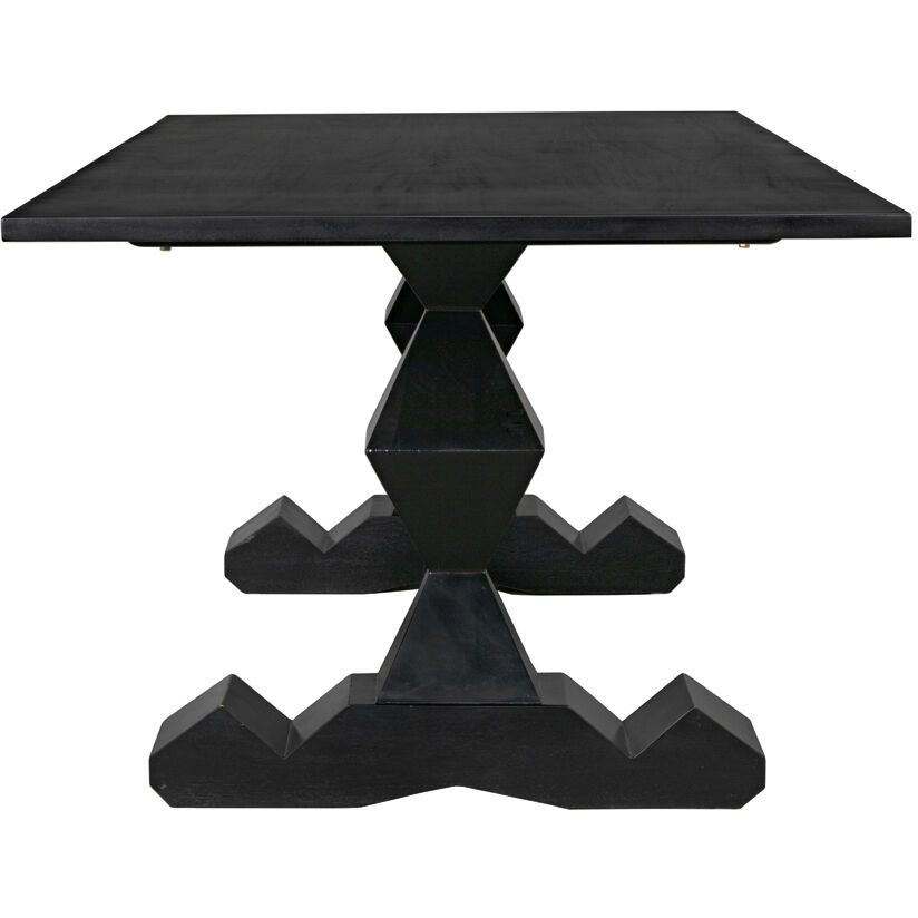 Madeira 96 X 40 inch Hand Rubbed Black Dining Table