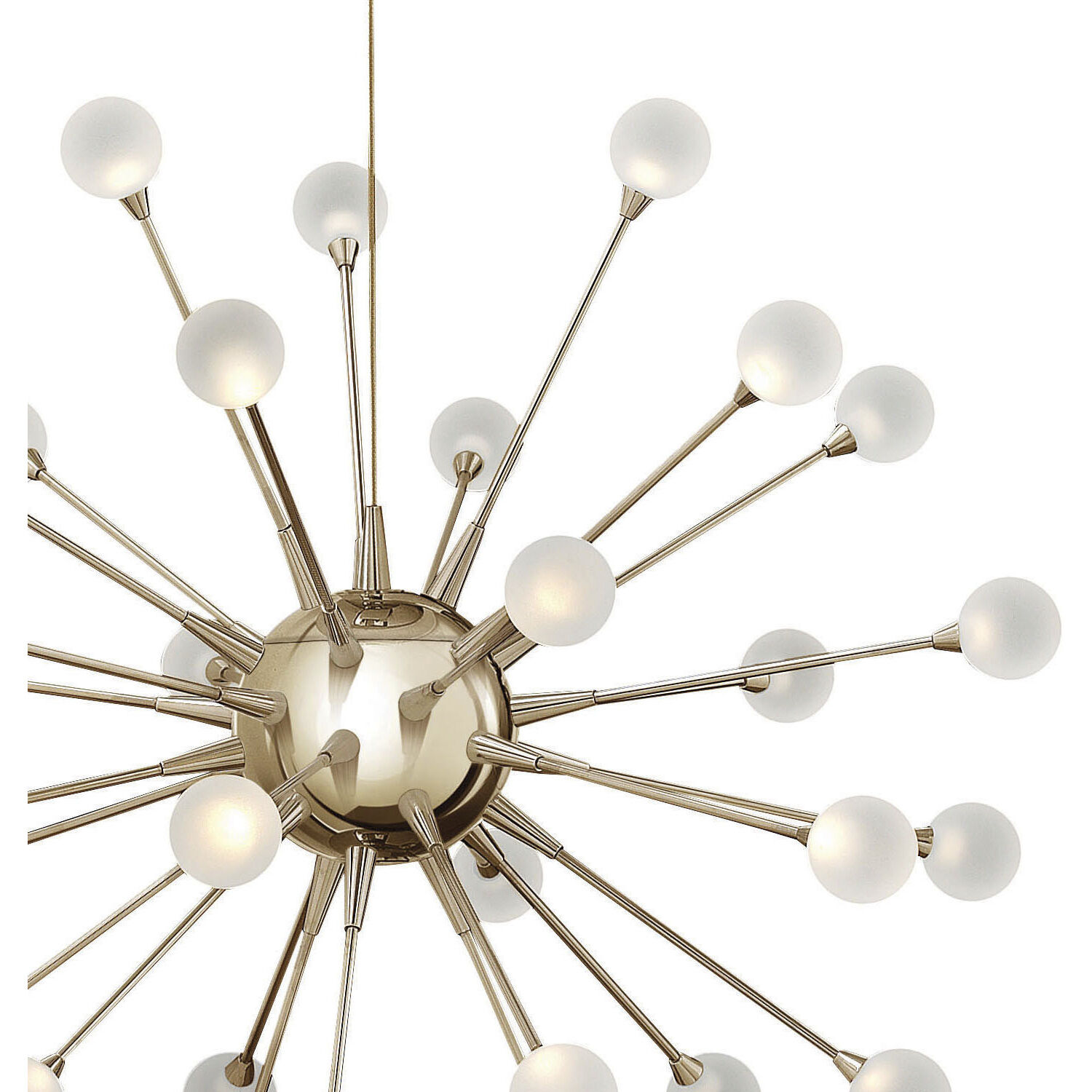Impulse LED 24 inch Polished Gold Chandelier Ceiling Light, Orb