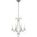 Chapman & Myers Oslo 6 Light 23.25 inch Burnished Silver Leaf Chandelier Ceiling Light, Small