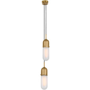 Thomas O'Brien Junio LED 5.5 inch Hand-Rubbed Antique Brass Pendant Ceiling Light