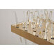 Canada LED 14 inch Gold LED Chandelier Ceiling Light