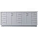 Hayes 84 X 22 X 35 inch Grey Vanity Sink Set