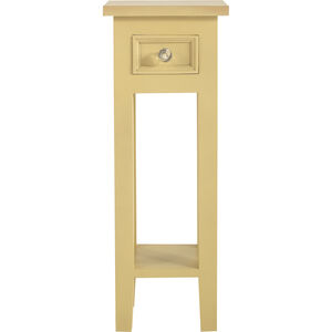 Sutter 27 X 10 inch Mustard Accent Table, Tarnished Trumpet