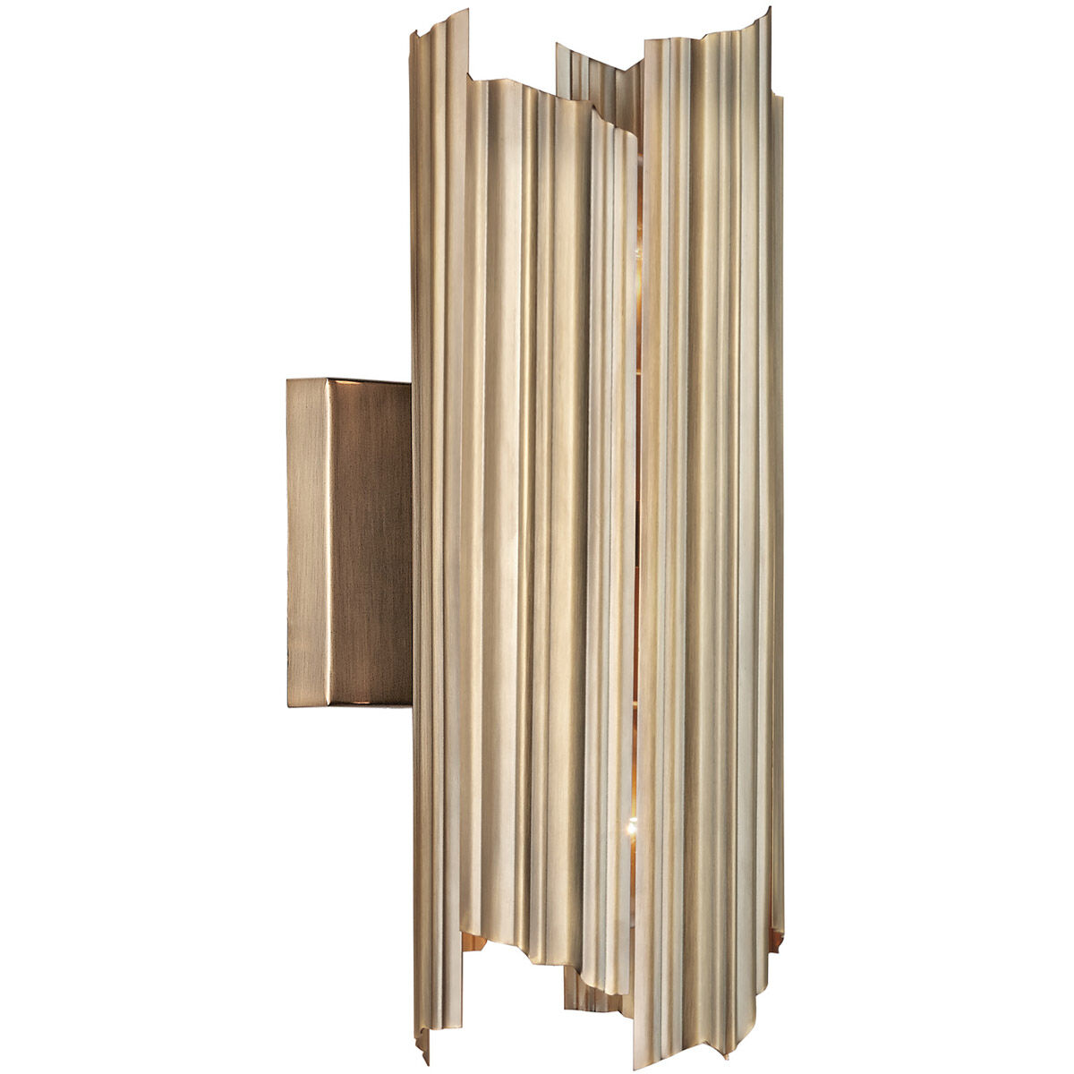 Xavier 2 Light 6 inch Aged Brass Sconce Wall Light