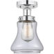 Bellmont 1 Light 6.5 inch Polished Chrome Semi-Flush Mount Ceiling Light