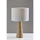 Travis 25.5 inch 150.00 watt Travertine Stone Table Lamp Portable Light