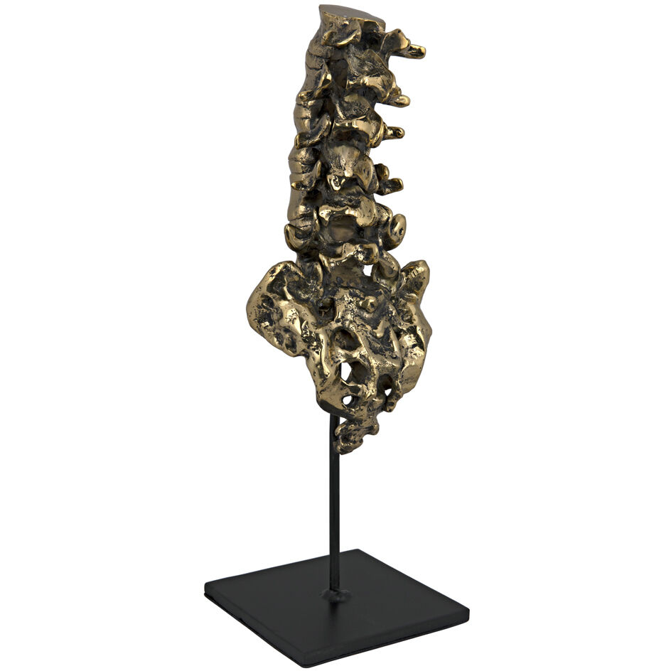 Vertebrae Brass Decor Accessory
