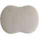 Boulder 18 inch Sand and Bronze Ottoman