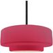 Radiance LED 14.5 inch Cerise and Matte Black Pendant Ceiling Light