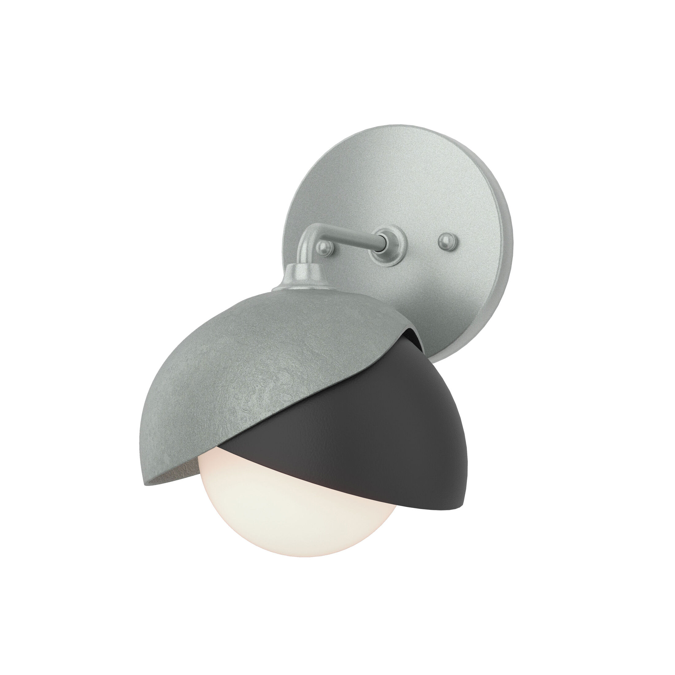 Brooklyn 1 Light 7.2 inch Vintage Platinum and Black Bath Sconce Wall Light in Vintage Platinum/Black