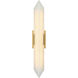 Rigio LED 5.5 inch Aged Gold Brass Wall Sconce Wall Light
