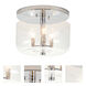 Rampart 3 Light PC Bath/Flush Mounts Ceiling Light