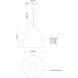 Cradle 1 Light 15.75 inch Gray Pendant Ceiling Light