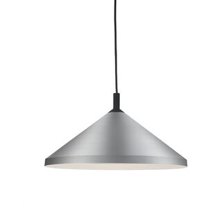Dorothy 1 Light 18 inch Brushed Nickel With Black Detail Pendant Ceiling Light
