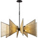 Machina 16 Light 48 inch Matte Black with Sulihiya Chandelier Ceiling Light