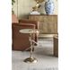 Anita 24 X 17.7 inch Gold and Clear Side Table