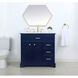Americana 36 X 21.5 X 35 inch Blue Vanity Sink Set