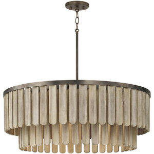 Jada 6 Light 30 inch Dark Brass Pendant Ceiling Light