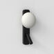 Zeppo 4.33 inch Matte Black Interior Combination Reader Wall Light