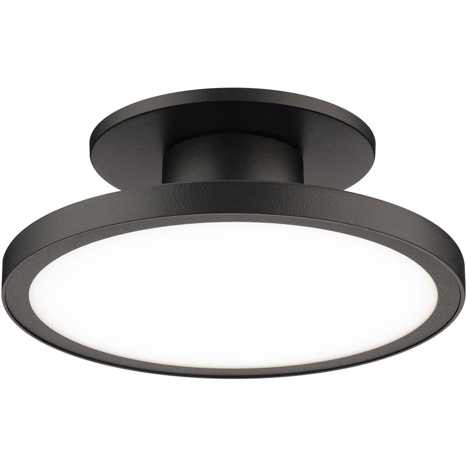Twist-N-Lite LED 8 inch Black Semi-Flush Mount Ceiling Light, WAC Limited