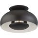 Domma 3 Light 17 inch English Bronze Semi Flush Mount Ceiling Light, Large