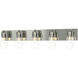 Eos 5 Light 36.5 inch Sterling Bath Sconce Wall Light