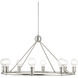 Lansdale 8 Light 34 inch Brushed Nickel Chandelier Ceiling Light