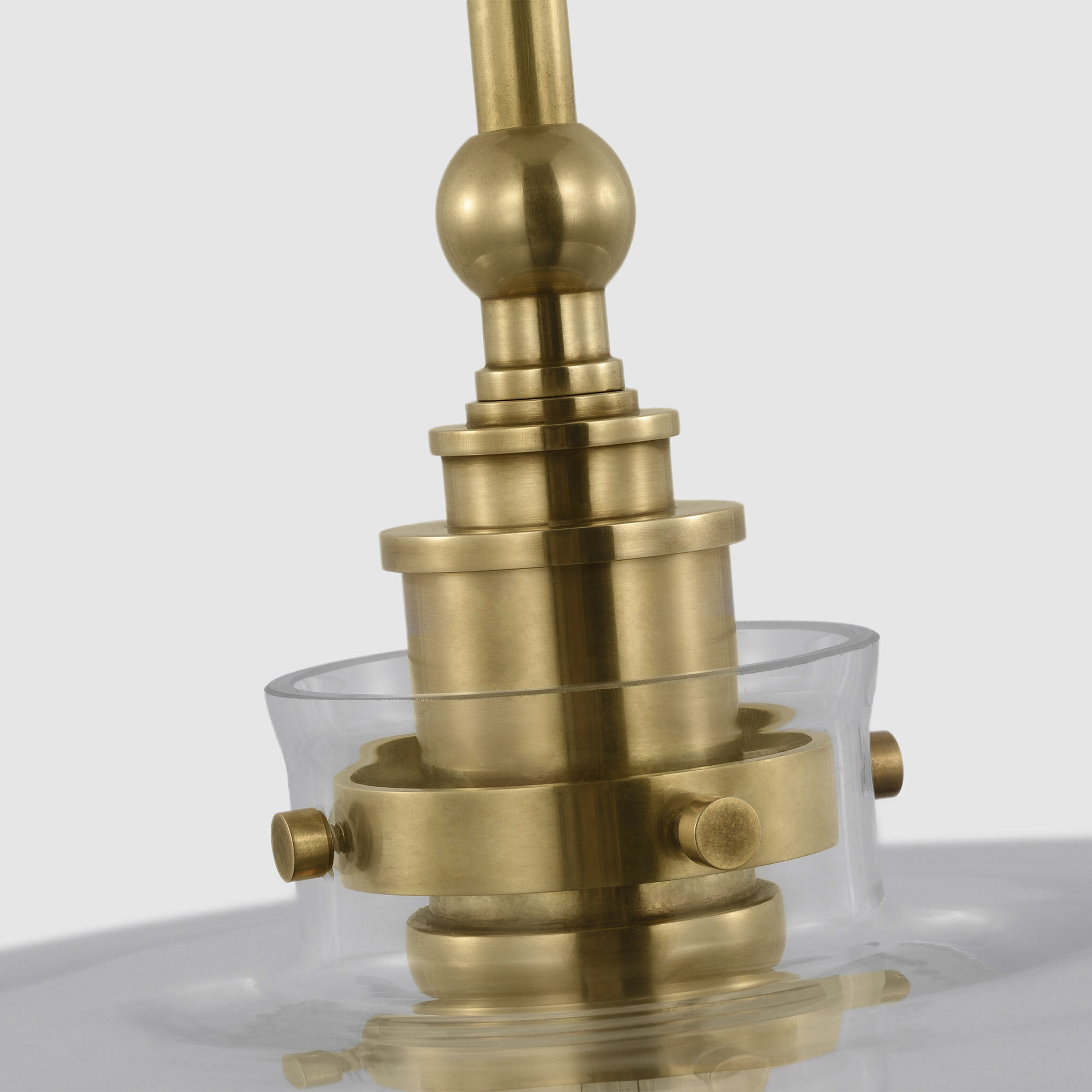 Chapman & Myers Parkington LED 14 inch Antique-Burnished Brass Pendant Ceiling Light