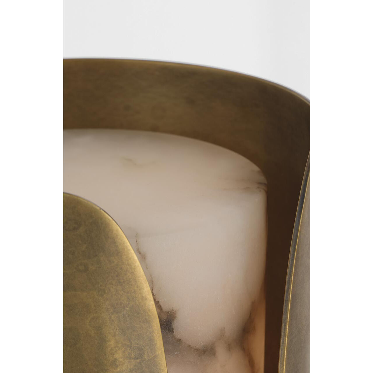 Anne-Marie Barton Armise Sconce Wall Light in Mottled Brass