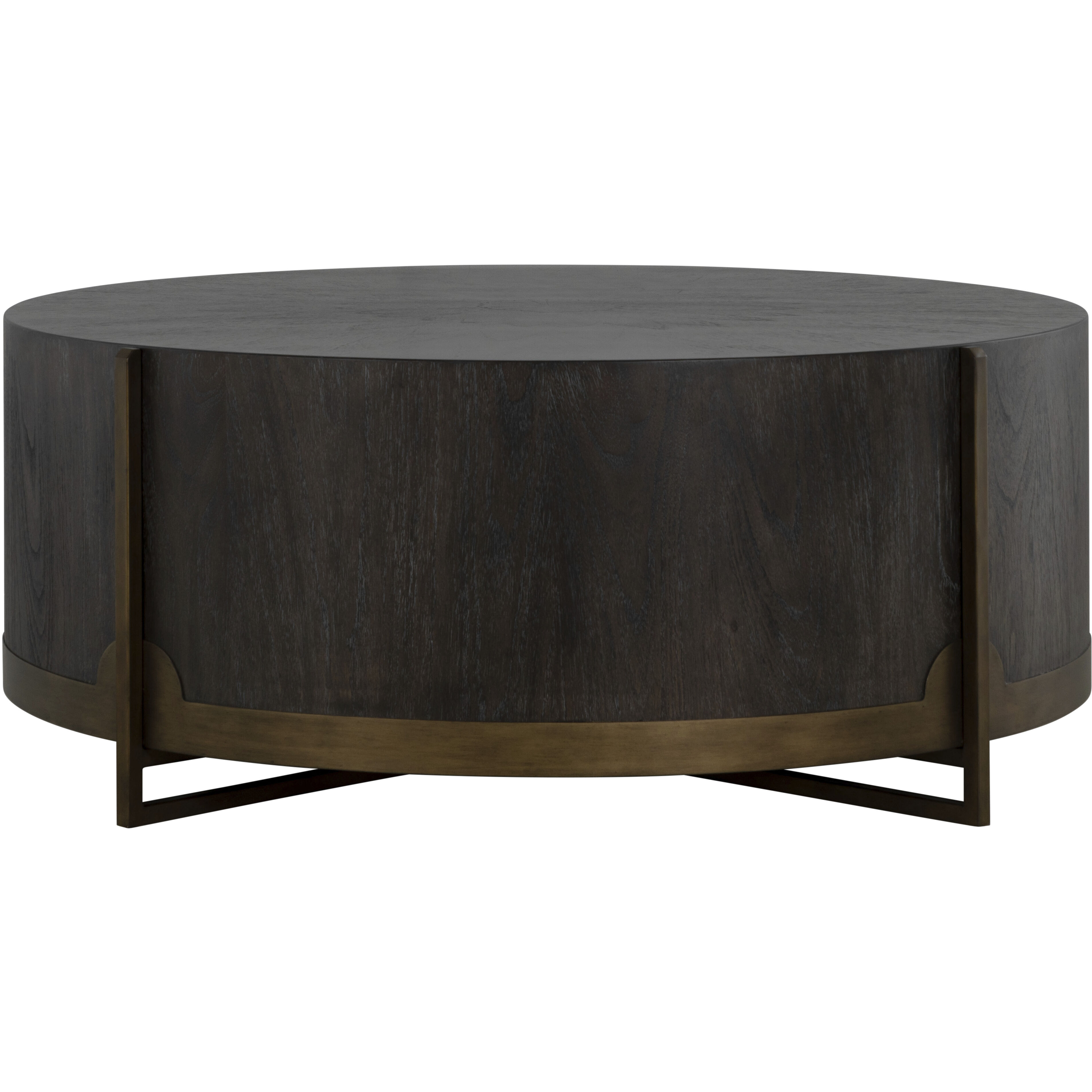 Clifton 49.75 X 49.75 inch Brown / Yellow Coffee Table