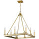 Barclay 8 Light 26 inch Olde Brass Chandelier Ceiling Light