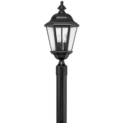 Estate Series Edgewater 3 Light 21.25 inch Black Outdoor Post Mount Lantern in Non-LED