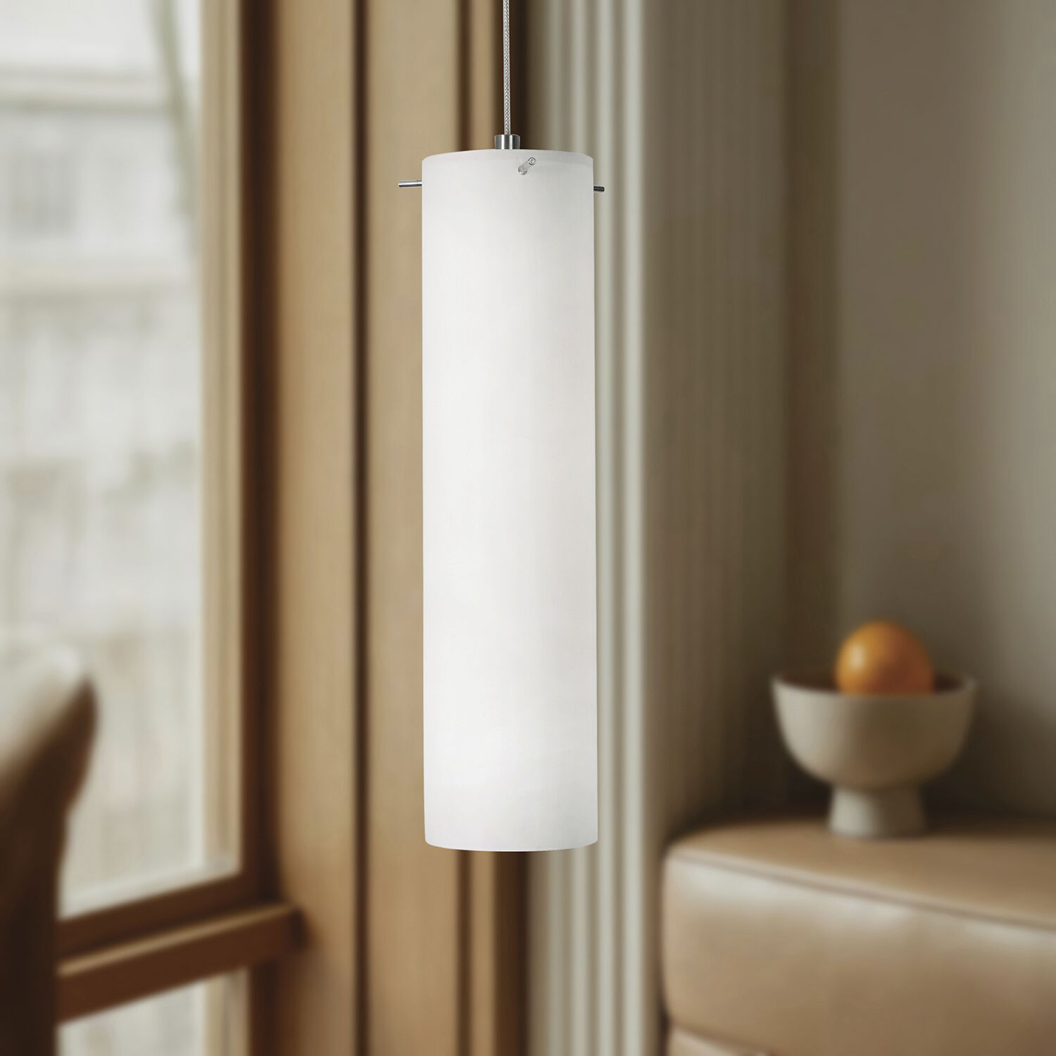 Soho LED 4 inch Satin Nickel Pendant Ceiling Light