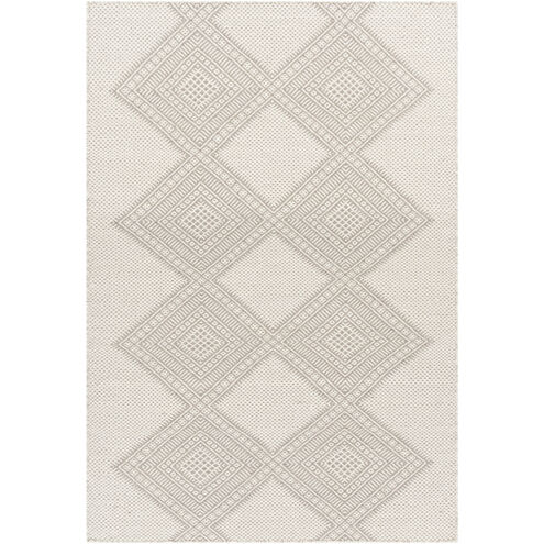 Mardin 66 X 42 inch Light Grey Rug in 4 X 6, Rectangle