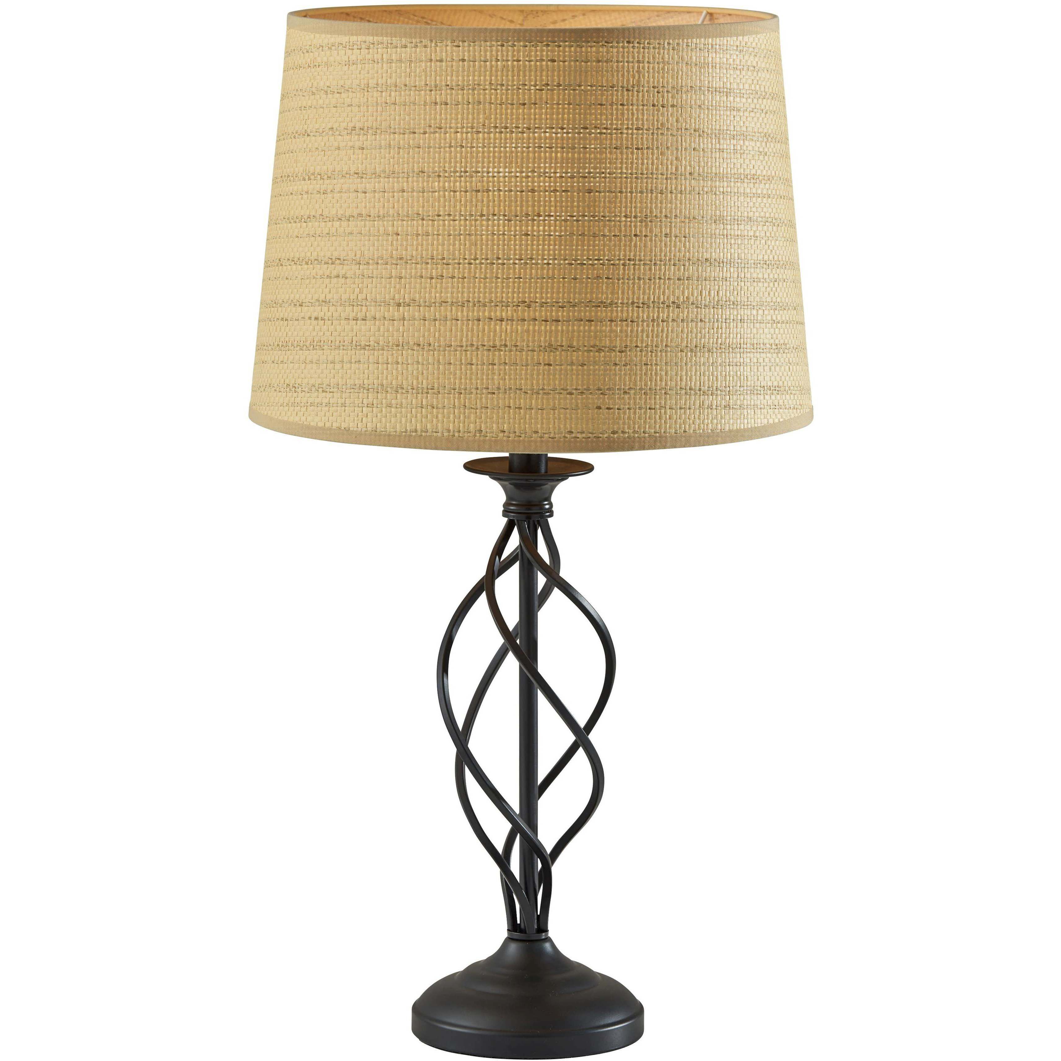Darcy 26 inch 60.00 watt Black Metal Table Lamp Portable Light, Simplee Adesso