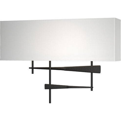 Cavaletti 2 Light 16.5 inch Black ADA Sconce Wall Light in Natural Anna