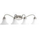 Valerie 4 Light 34 inch Brushed Nickel Bath Vanity Wall Light