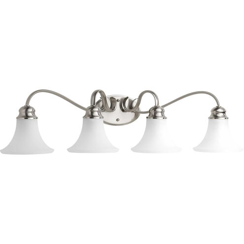 Valerie 4 Light 34 inch Brushed Nickel Bath Vanity Wall Light