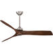 Aviation 60 inch Brushed Nickel/Medium Maple with Medium Maple Blades Ceiling Fan