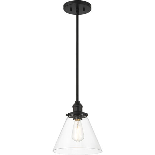 Barwell 1 Light 10 inch Coal Black Mini Pendant Ceiling Light